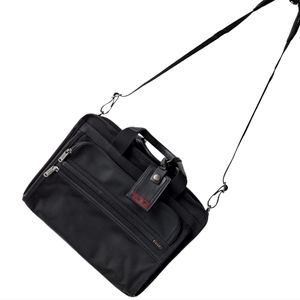 Tumi Alpha Black Essential Brief Laptop Carry on Bag 26130D4 Briefcase 
